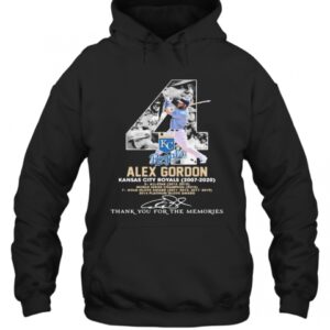 4 Alex Gordon Kansas City Royals 2007 2020 Thank You For The Memories T-Shirt