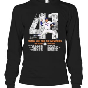 41 Tom Seaver 1944 2020 Thank You For The Memories Signature T-Shirt