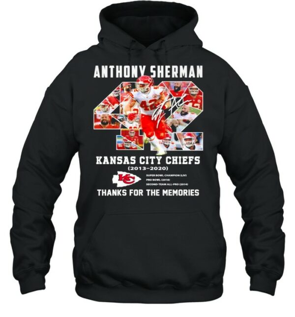 42 Anthony Sherman Kansas City Chiefs 2003 2021 Thank You For The Memories shirt