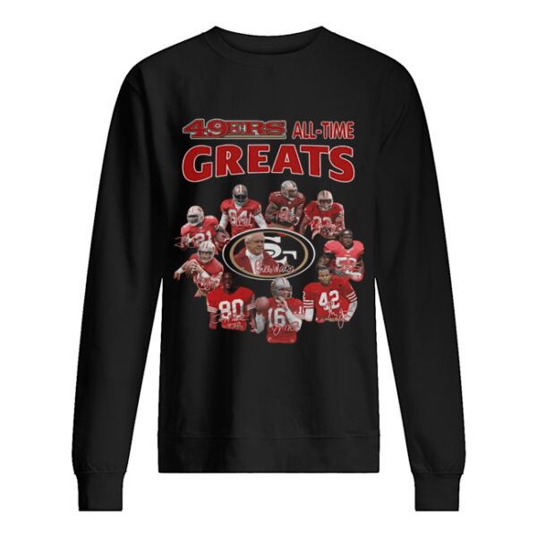 49ers all-time greats San Francisco 49ers Players Signatures shirt