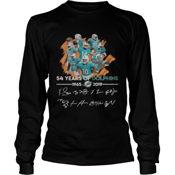 54 years of Dolphins 19652019 signature shirt