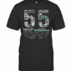 55 Years Of 1966 2021 Miami Dolphins Signatures T-Shirt