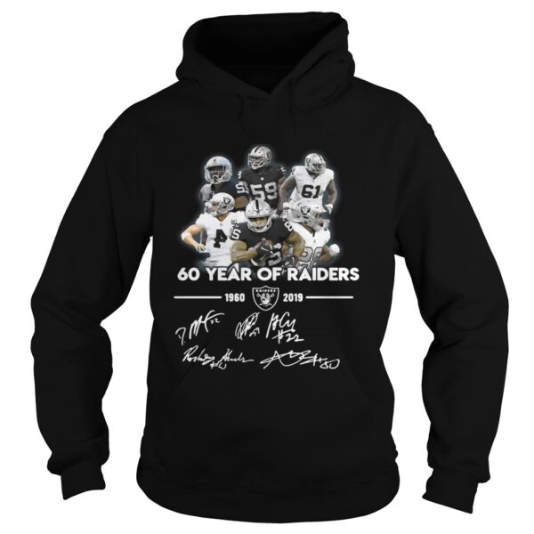 60 Years of Oakland Raiders 19602019 signature shirt