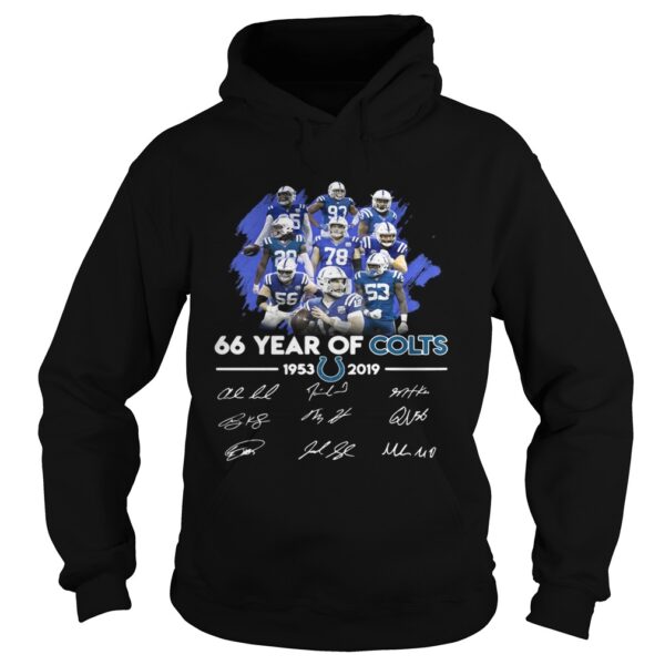 66 years of Colts 19532019 signature shirt