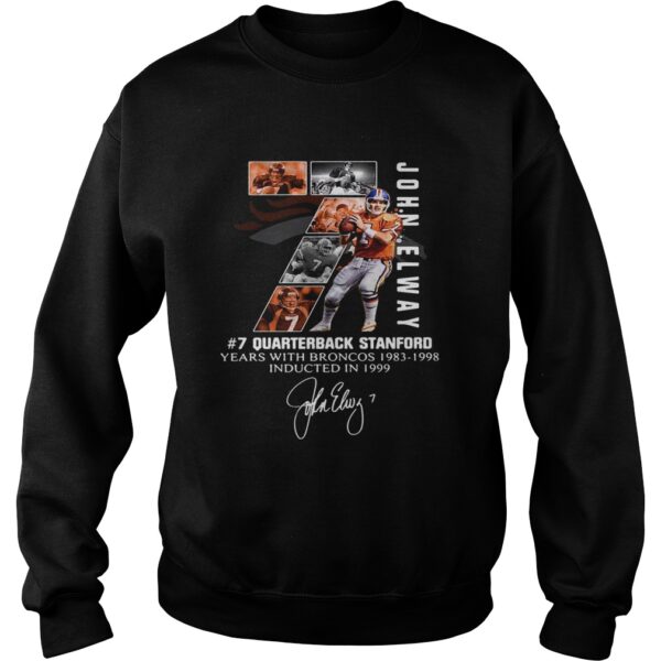 7 John Elway Quarterback Stanford years with Broncos 19831998Recovered shirt