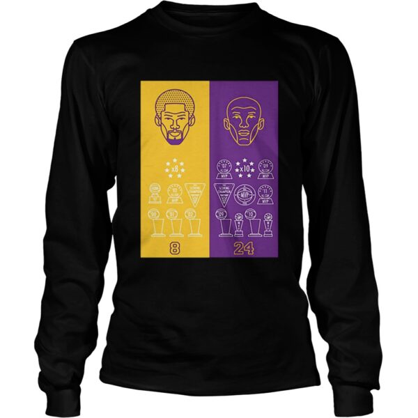 8 24 Kobe Bryant Title Collection Trophies Championship shirt