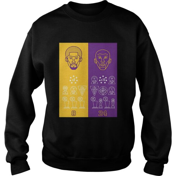 8 24 Kobe Bryant Title Collection Trophies Championship shirt