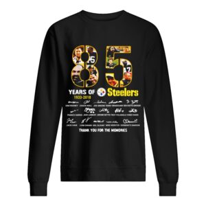 85 years of 1933-2018 Pittsburgh Steelers thank you for the memories signature shirt 85 years of 1933-2018 Pittsburgh Steelers thank you for the memories signature shirt