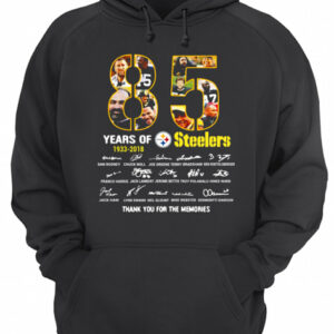 85 years of 1933-2018 Pittsburgh Steelers thank you for the memories signature shirt