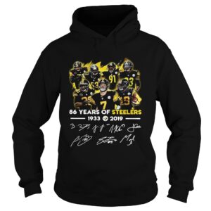 86 Years of Steelers 19332019 signatures shirt 86 Years of Steelers 19332019 signatures shirt