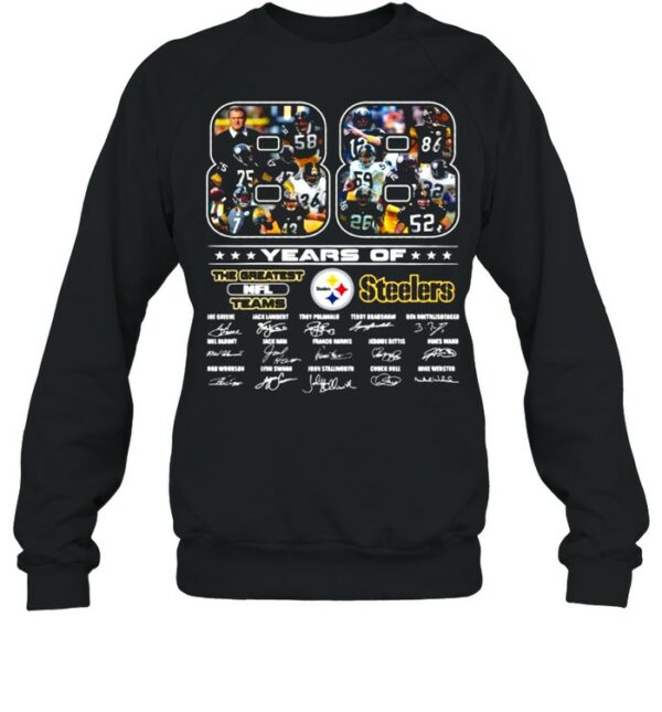 88 Years Of The Greatest Nfl Teams Pittsburgh Steelers Signatures shirt