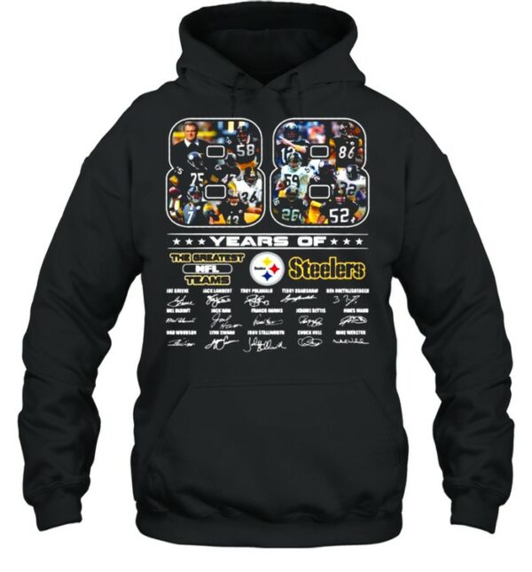 88 Years Of The Greatest Nfl Teams Pittsburgh Steelers Signatures shirt