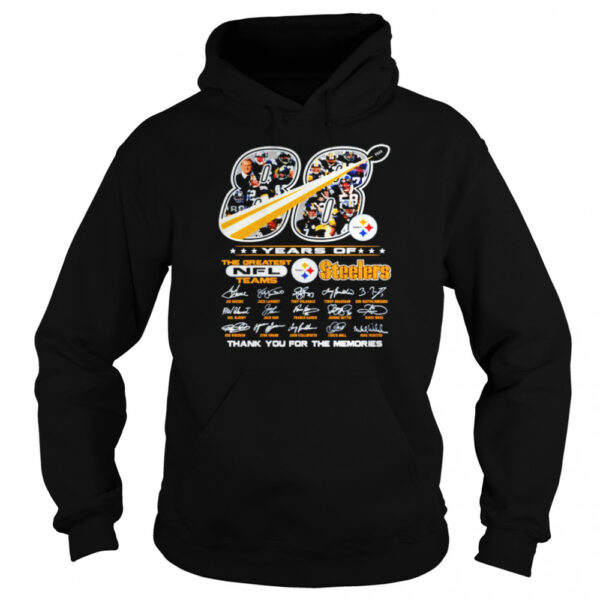 88 years of the greatest NFL teams Pittsburgh Steelers thank you for the memories shirt