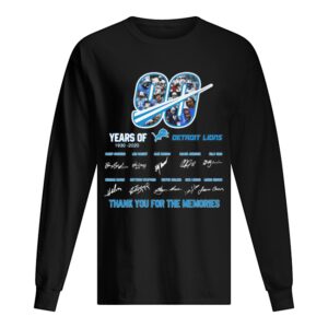 90 years of 1930 2020 detroit lions thank you for the memories signatures shirt 90 years of 1930 2020 detroit lions thank you for the memories signatures shirt