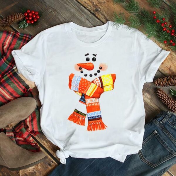 A Snowman In A Scarf Christmas shirt