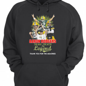 Aaron rodgers the man the myth the legend thank you for the memories shirt