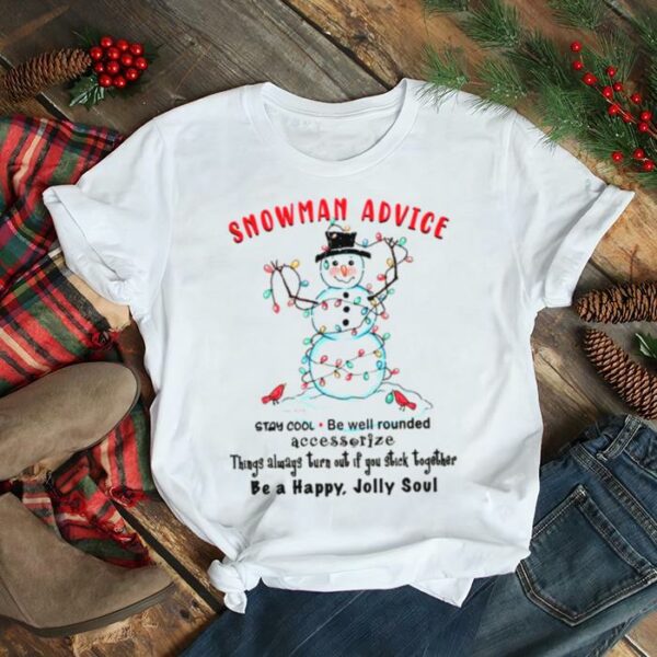 Advice With Christmas Light Snowman shirt