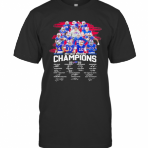 Afc East Division Champions 2021 Football Signature T-Shirt