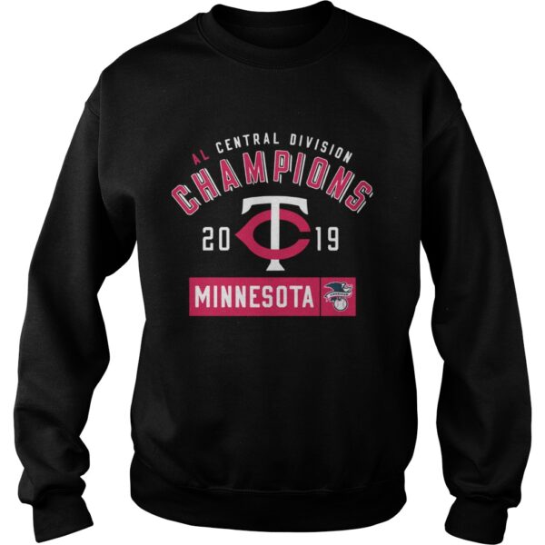 Al central division champions 2019 Minnesota Twins shirt