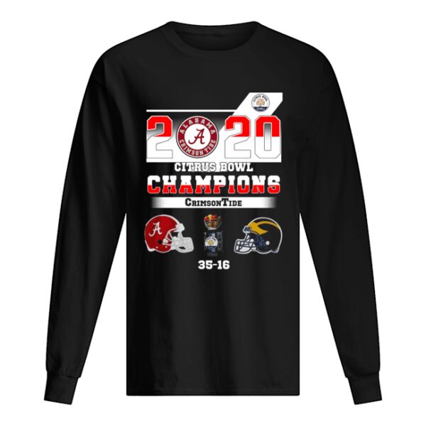 Alabama 2020 Citrus Bowl Champions Crimson Tide 35 16 shirt