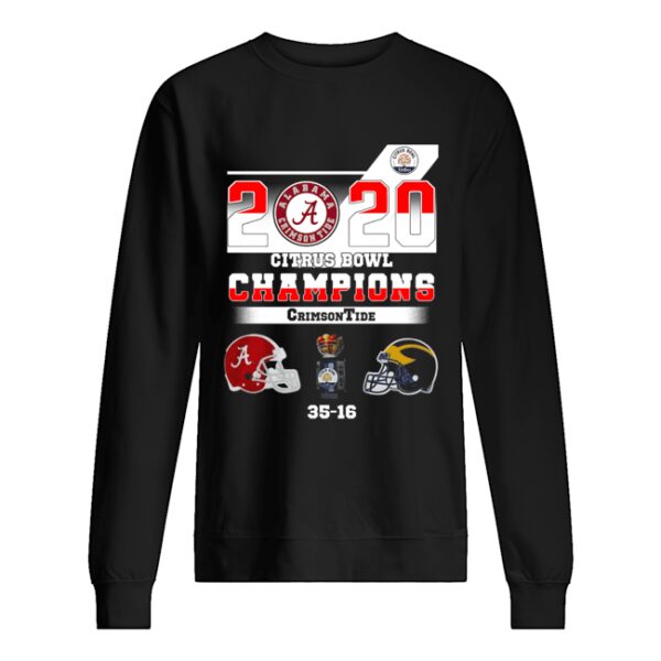 Alabama 2020 Citrus Bowl Champions Crimson Tide 35 16 shirt