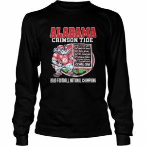 Alabama Crimon Tide 2020 Football National Champions Elephant shirt Alabama Crimon Tide 2020 Football National Champions Elephant shirt