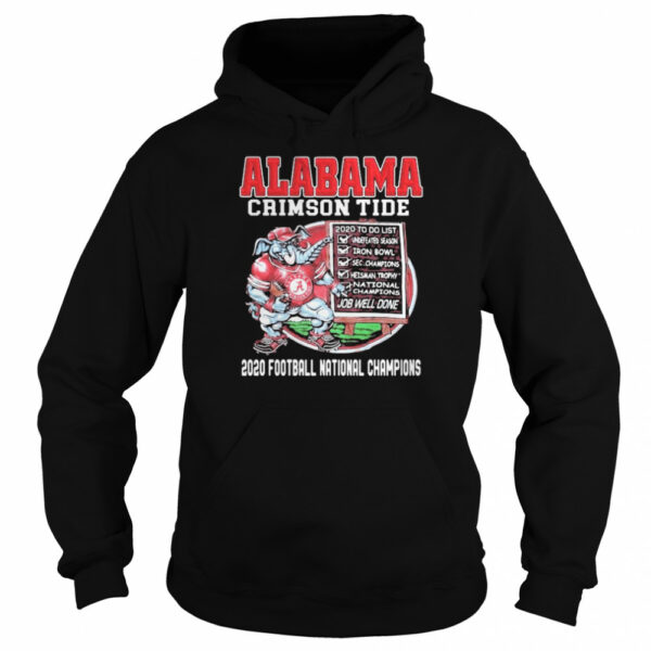 Alabama Crimon Tide 2020 Football National Champions Elephant shirt