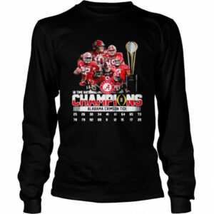 Alabama Crimson Tide 18 Time National Champions Signatures shirt Alabama Crimson Tide 18 Time National Champions Signatures shirt