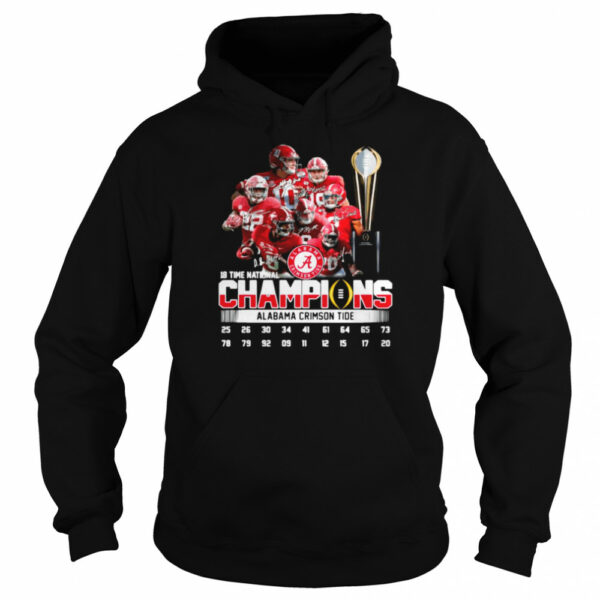 Alabama Crimson Tide 18 Time National Champions Signatures shirt