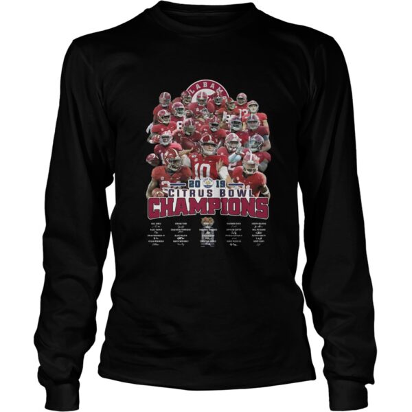 Alabama Crimson Tide 2019 Citrus Bowl Champions Signatures shirt