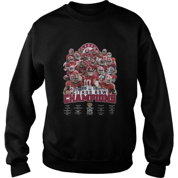 Alabama Crimson Tide 2019 Citrus Bowl Champions Signatures shirt