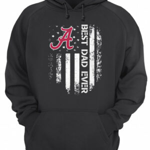 Alabama Crimson Tide Best Dad Ever American Flag shirt 3