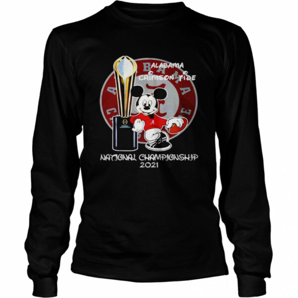 Alabama Crimson Tide Mickey Mouse NCAA national championship 2021 shirt