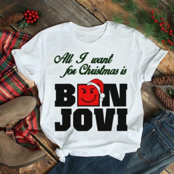 All I Want For Christmas Is Bon Jovi Rock Band Shirt