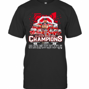 Allstate Sugar Bowl Champions Ohio State Buckeyes 49 Clemson Tigers 28 Signatures T-Shirt