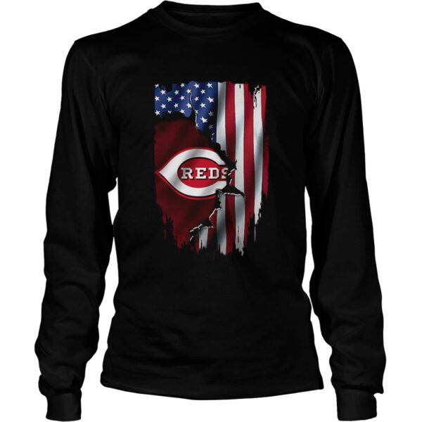 American Flag Cincinnati Reds shirt