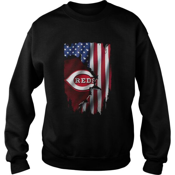 American Flag Cincinnati Reds shirt