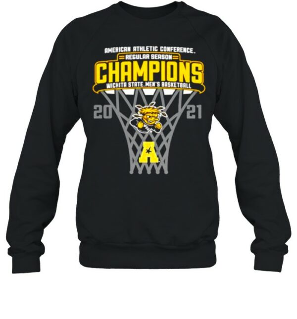 American athletic conference regular season Champions Wichita State men’s basketball 2021 shirt