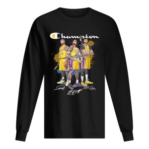 Angeles Lakers DeMarcus Cousins Anthony Davis LeBron James Champion signatures Shooter shirt Angeles Lakers DeMarcus Cousins Anthony Davis LeBron James Champion signatures Shooter shirt