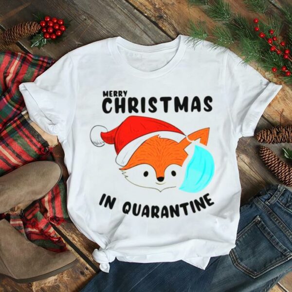 Animated Art In Quarantine Merry Christmas shirt