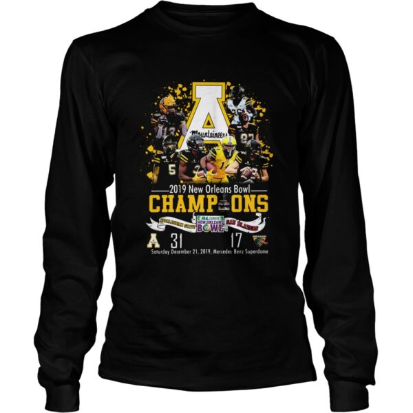 Appalachian State Mountaineers 2019 New Orleans Bowl Champions shirt