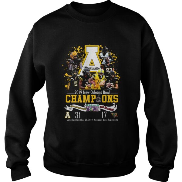 Appalachian State Mountaineers 2019 New Orleans Bowl Champions shirt