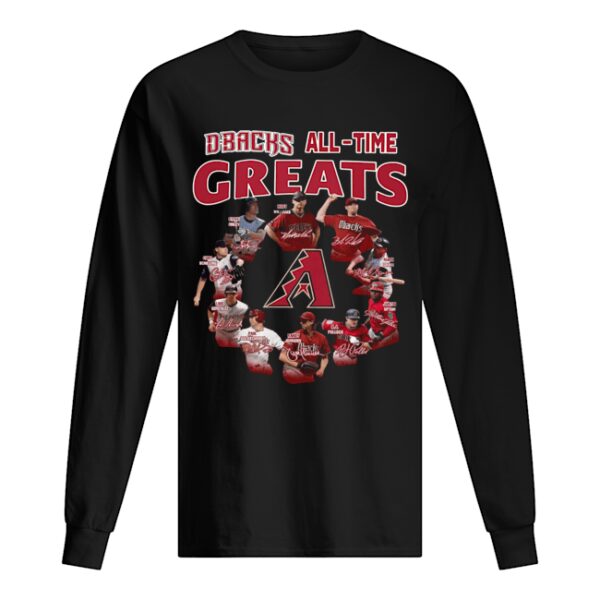 Arizona Diamondbacks all time great players signatures shirt