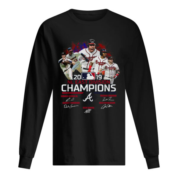 Atlanta Braves 2019 NL east division champions signature shirt