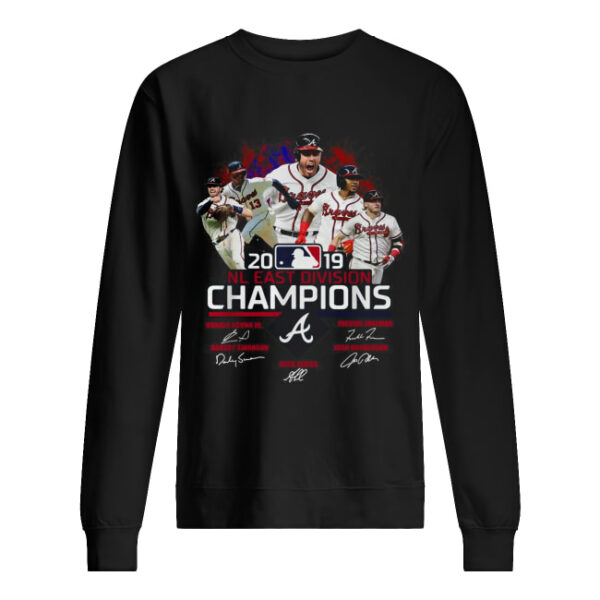 Atlanta Braves 2019 NL east division champions signature shirt