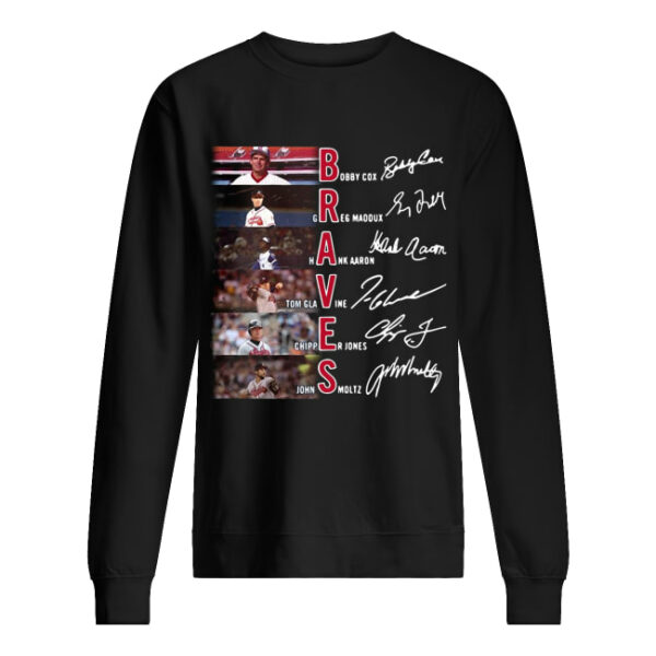 Atlanta Braves Bobby Cox Greg Maddux Hank Aaron signature shirt