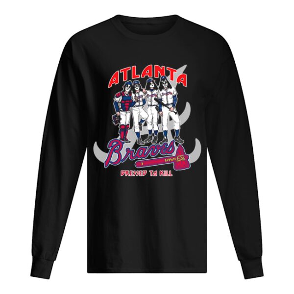 Atlanta Braves Dress to kill Kiss parody shirt