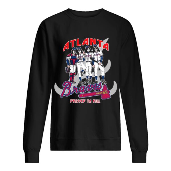 Atlanta Braves Dress to kill Kiss parody shirt