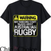 Australian Rugby T-Shirt Australia Rugby Warning