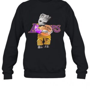 BABY GROOT LAKERS HUG KOBE BRYANT BASKETBALL SIGNATURE T-Shirt BABY GROOT LAKERS HUG KOBE BRYANT BASKETBALL SIGNATURE T-Shirt